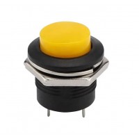 Chave Push Button Sem Trava Amarela R13-507