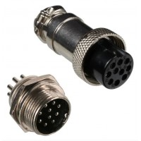 Conector Mike 10 Vias (Macho e Fêmea)