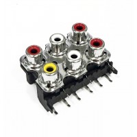 Jack RCA - 6 saidas (VM, BC, VM, AM, BC, VM) PCI Jack RCA - 6 saidas (VM, BC, VM, AM, BC, VM) PCI