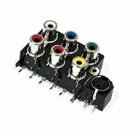 Jack RCA - 7 saidas (2x VM, VD, AZ, BCO, AM, S-Video) PCI