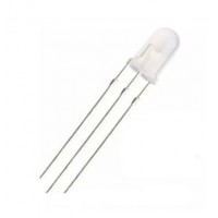 Led Bicolor 5mm Difuso Verde/Vermelho