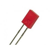 Led Difuso Retangular Mini Vermelho - 4x2mm