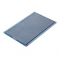 Placa Fibra Dupla Face Ilhada 8x12cm Azul