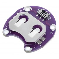 Suporte Baterias CR2032 com Chave - Linha Lilypad